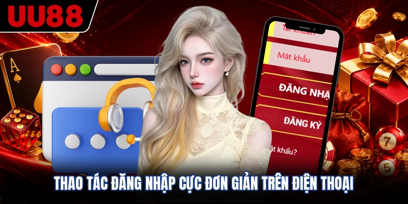 Thao tác đăng nhập cực đơn giản trên điện thoại
